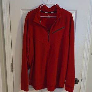 Nike Red Half-Zip Pullover